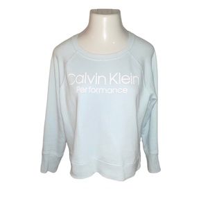 Calvin Klein baby blue sweatshirt